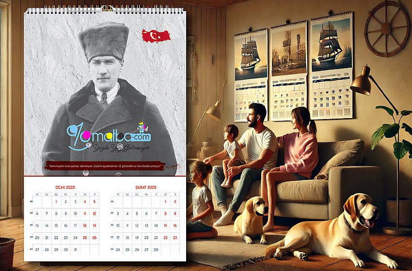Duvar Takvimi Özel (Atatürk)