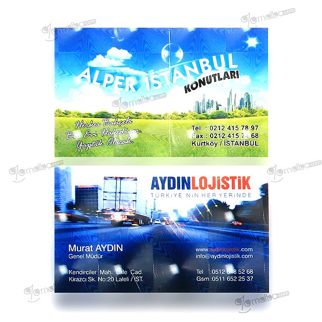 3 Boyutlu Lensli Selefonlu Kartvizit