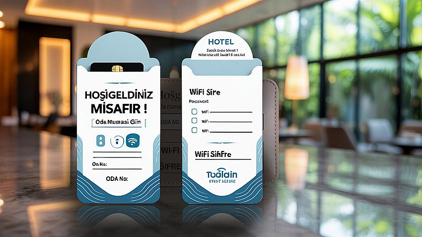 Otel Oda Kart Kılıf Baskı