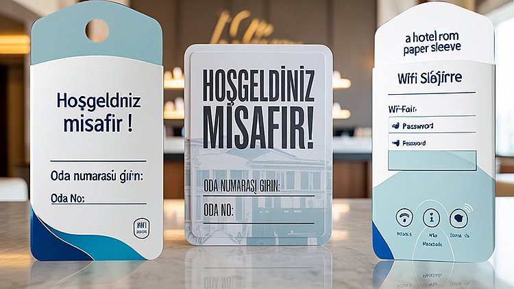 Otel Oda Kart Kılıf Baskı