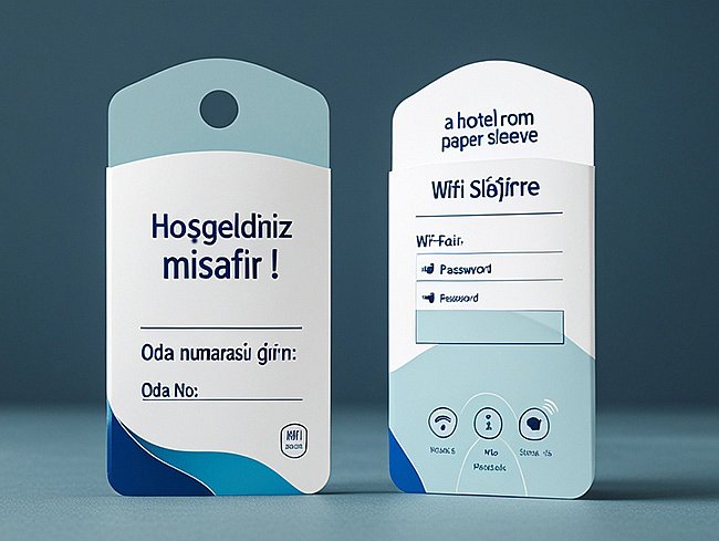 Otel Oda Kart Kılıf Baskı