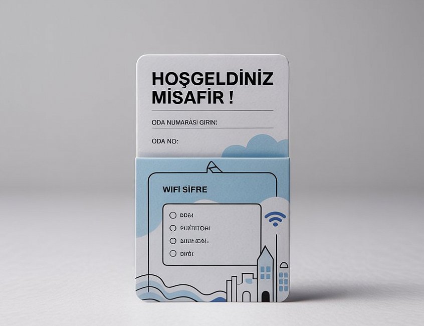 Otel Oda Kart Kılıf Baskı