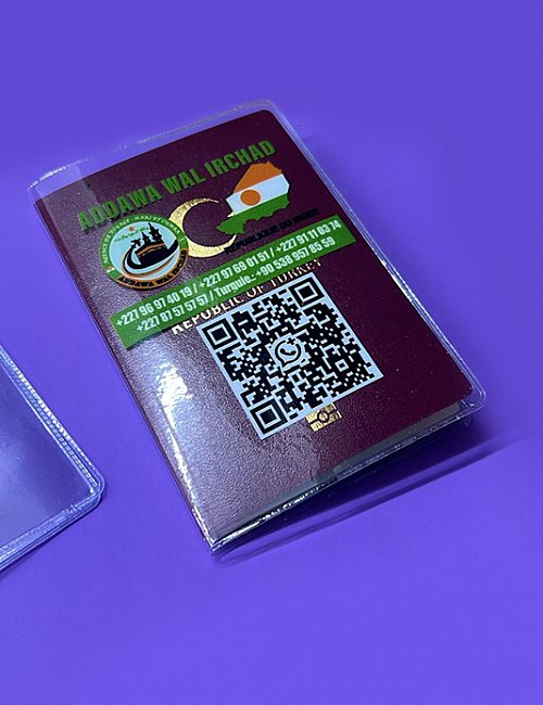 Haç Passport Kabı Baskı