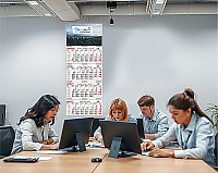📈 Jumbo Gemici Takvim (Üç Parça Spiralli) Kod-21 küçük görsel