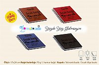 Spiralli Deri Ajanda kapak Baskılı(17x24 Cm) kod:101 küçük görsel