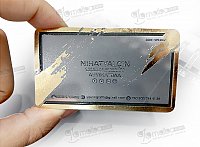 Şeffaf Buzlu PVC Baskılı Kartvizit