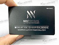 Şeffaf Buzlu PVC Altın Varak Kartvizit