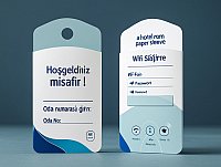 Otel Oda Kart Kılıf Baskı küçük görsel